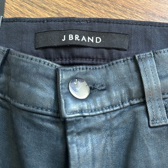 NWT J Brand Alana High-rise Cropped Jeans, Black Leopard Print, Size 25 - Picture 6 of 7
